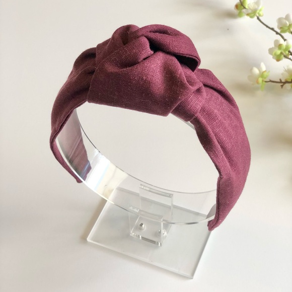 Yobys' Mulberry Linen Knot Headband | Handmade - Picture 7 of 8